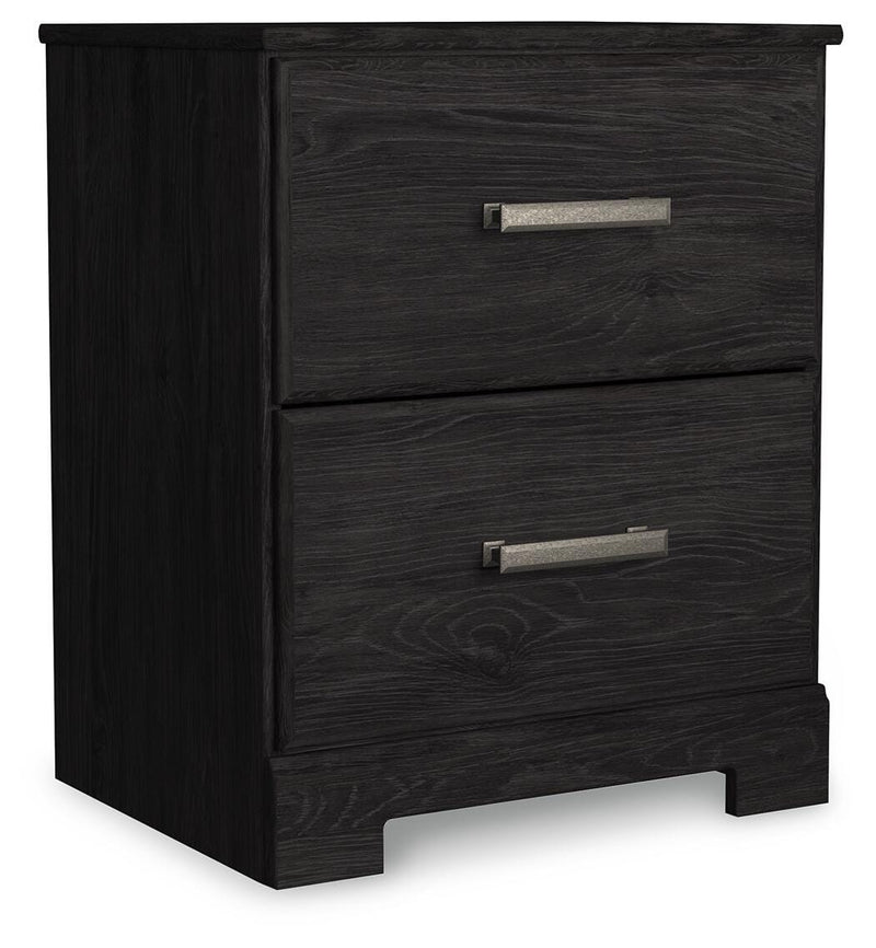 Belachime Queen Panel Bed and Nightstand