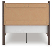 Pamytta Full Panel Platform Bed, Dresser and Mirror