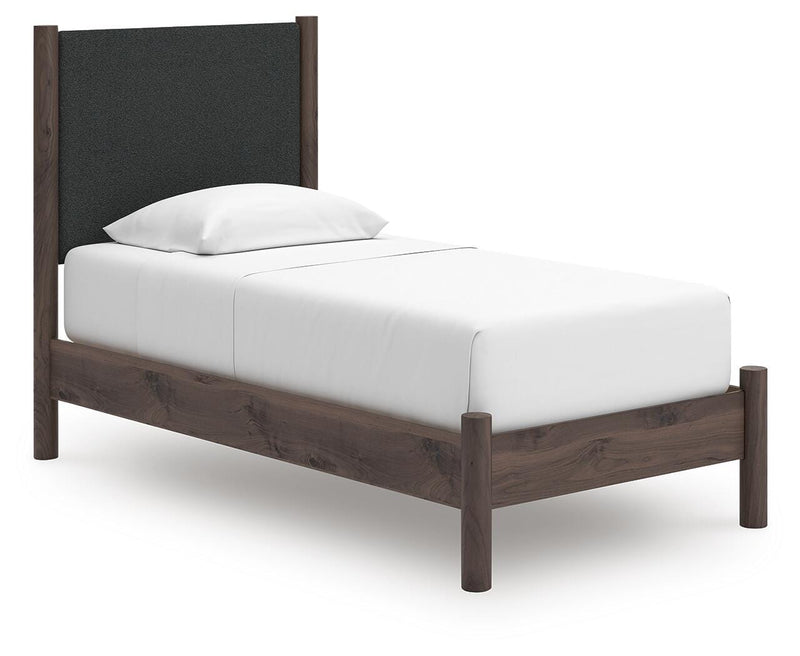 Pamytta Twin Upholstered Panel Platform Bed