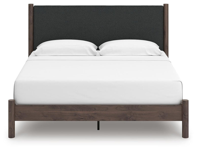 Pamytta King Upholstered Panel Platform Bed
