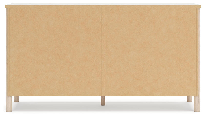 Cadmori Queen Upholstered Panel Bed, Dresser and Nightstand