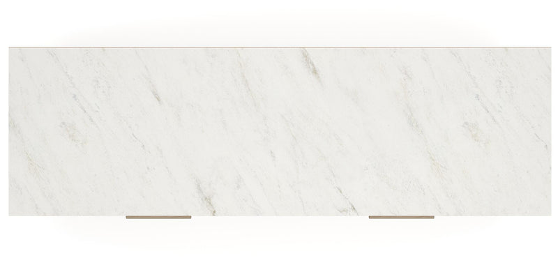 Cadmori Queen Upholstered Panel Bed, Dresser and Nightstand