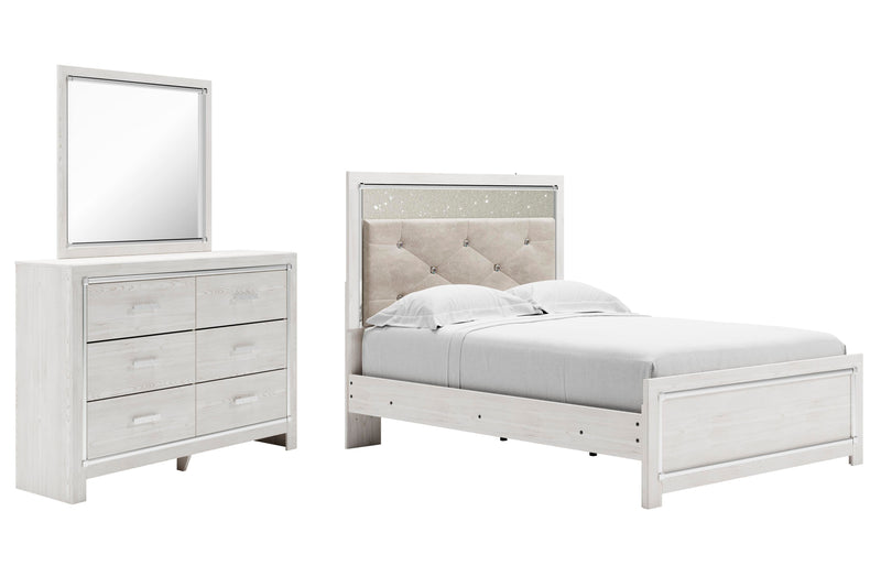 Altyra Full Panel Bed, Dresser and Mirror
