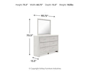 Altyra Full Upholstered Panel Bed, Dresser, Mirror, Chest and Nightstand