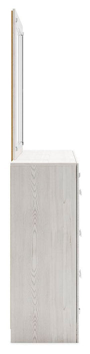 Altyra Full Upholstered Panel Bed, Dresser, Mirror, Chest and Nightstand