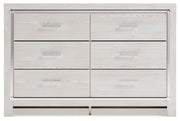 Altyra Full Upholstered Panel Bed, Dresser and Nightstand