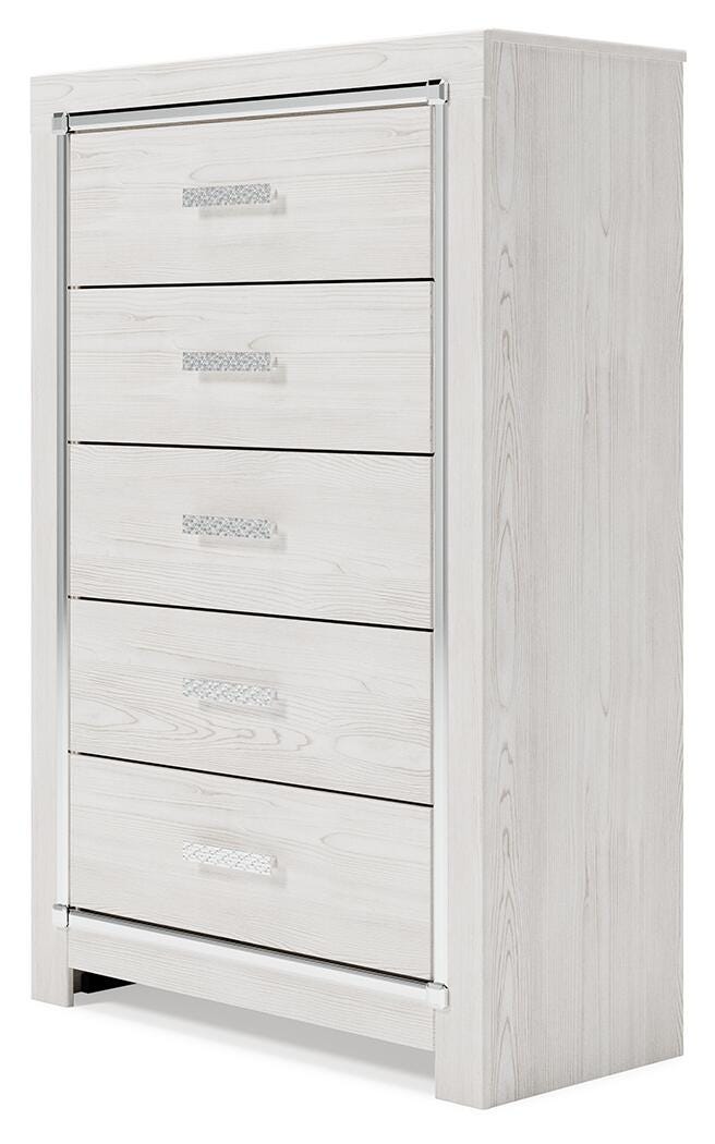 Altyra Twin Panel Bed, Chest and Nightstand