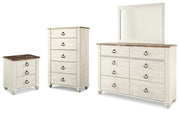 Willowton Dresser, Mirror, Chest and Nightstand