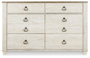 Willowton Dresser and 2 Nightstands