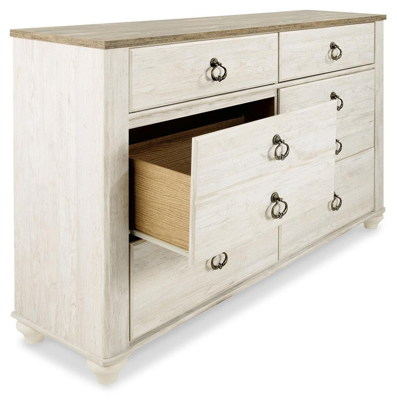 Willowton Full Panel Bed, Dresser, Chest and Nightstand