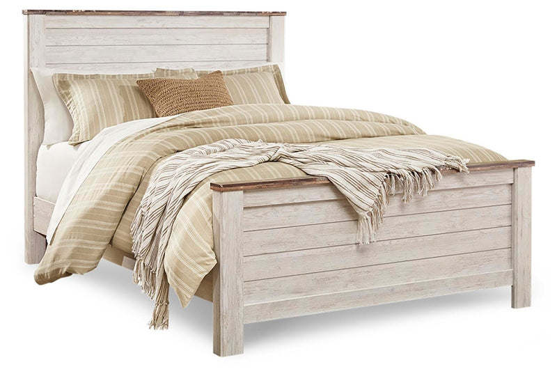 Willowton Queen Panel Bed, Dresser, Mirror, and Nightstand