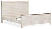 Willowton King Panel Bed, Dresser, Mirror, and Nightstand