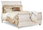 Willowton Queen Sleigh Bed and Dresser
