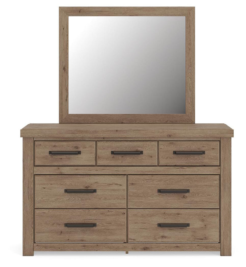 Oliandon Queen Panel Bed, Dresser and Mirror