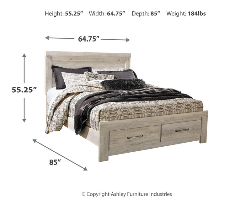 Bellaby Queen Panel Storage Bed, Dresser and Nightstand