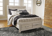 Bellaby Queen Panel Storage Bed, Dresser and Mirror