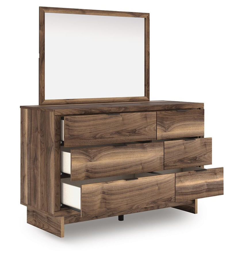 Chirason Full Panel Platform Bed, Dresser and Mirror