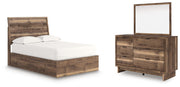 Chirason Full Panel Platform Bed, Dresser and Mirror