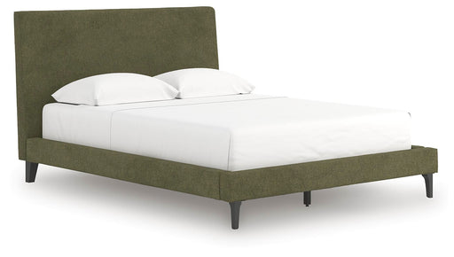 Chirason Queen Upholstered Bed with Roll Slats