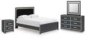 Zuraleus Queen Panel Bed, Dresser, Mirror and Nightstand