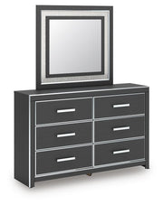 Zuraleus Queen Upholstered Bed, Dresser, Mirror and Nightstand
