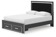Zuraleus Queen Upholstered Panel Platform Storage Bed