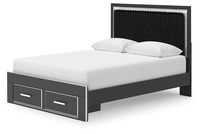 Zuraleus Queen Upholstered Panel Platform Storage Bed