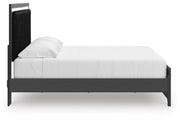 Zuraleus King Upholstered Panel Platform Bed