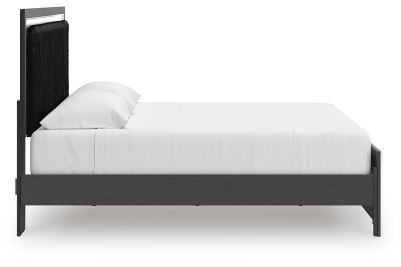 Zuraleus King Upholstered Panel Platform Bed