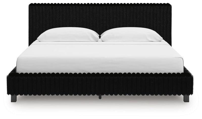 Zuraleus King Upholstered Bed, Dresser, Mirror and 2 Nightstands