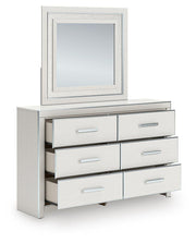 Zuraleus Queen Upholstered Panel Platform Storage Bed, Dresser and Mirror
