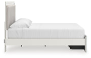 Zuraleus King Upholstered Panel Platform Storage Bed