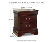 Alisdair Twin Sleigh Bed and Nightstand