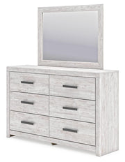 Cayboni King Panel Bed, Dresser, Mirror, Chest and Nightstand