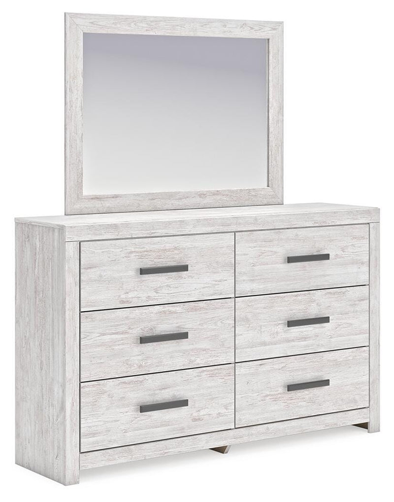 Cayboni Full Panel Bed, Dresser, Mirror, Chest and 2 Nightstands