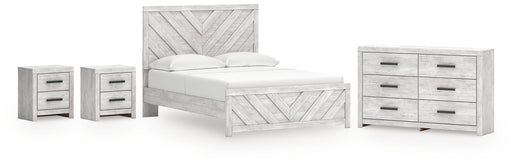 Cayboni Queen Panel Bed, Dresser and 2 Nightstands