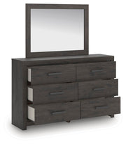 Prendonea Full Panel Bed, Dresser and Mirror