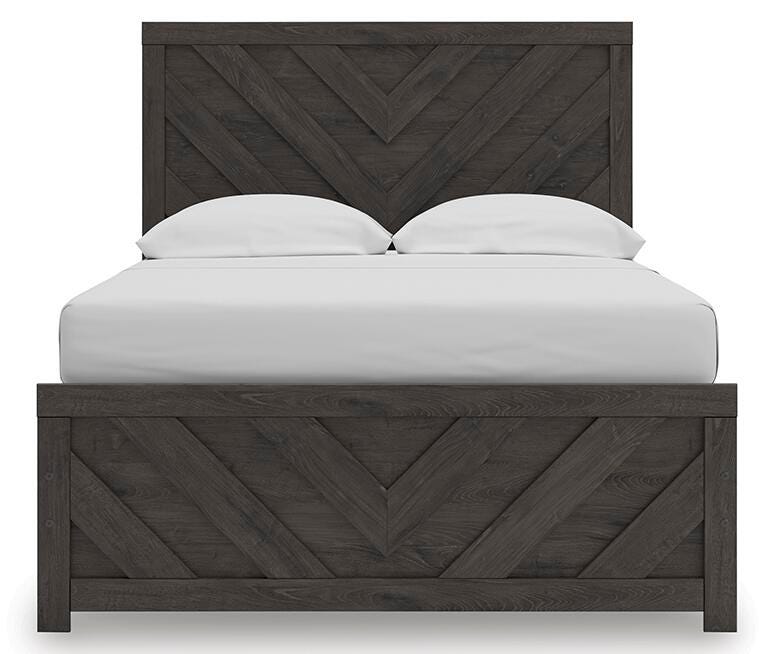 Prendonea Full Panel Bed, Dresser and Mirror