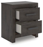 Prendonea King Panel Bed and 2 Nightstands