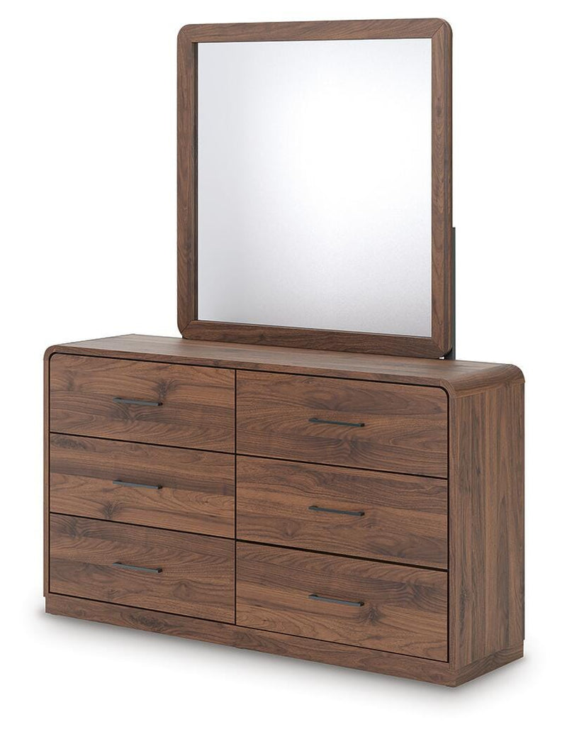 Fortlorn King Panel Bed, Dresser, Mirror and Nightstand