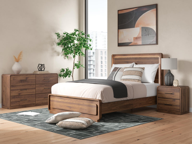 Fortlorn Queen Panel Bed, Dresser and Nightstand
