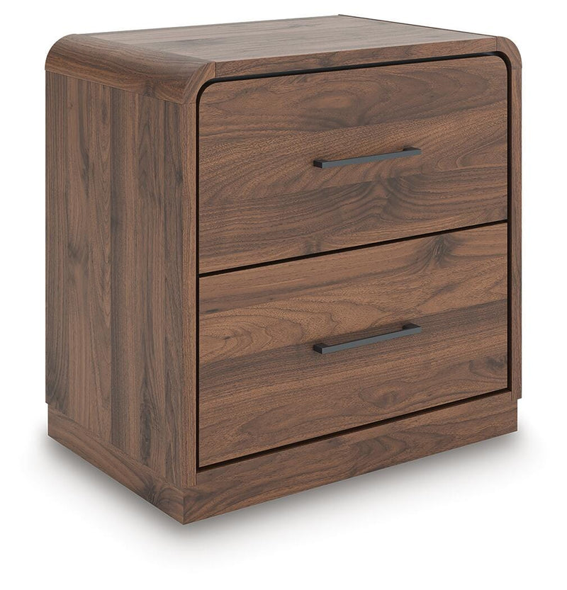 Fortlorn King Panel Bed and 2 Nightstands