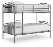 Lanceburg Twin over Twin Bunk Bed with Ladder