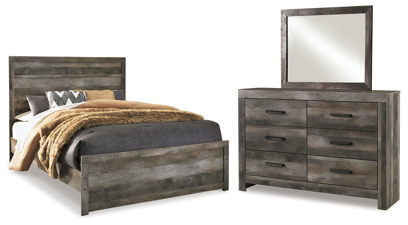 Wynnlow Queen Panel Bed, Dresser and Mirror