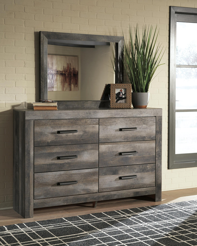 Wynnlow Full Crossbuck Panel Bed, Dresser and Mirror