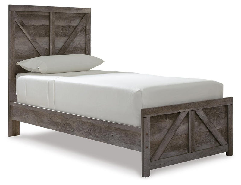 Wynnlow Twin Panel Bed, Dresser and Nightstand