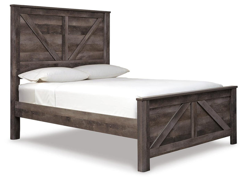 Wynnlow Queen Crossbuck Panel Bed, Chest and Nightstand