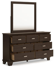 Covetown King Panel Bed, Dresser, Mirror and Nightstand