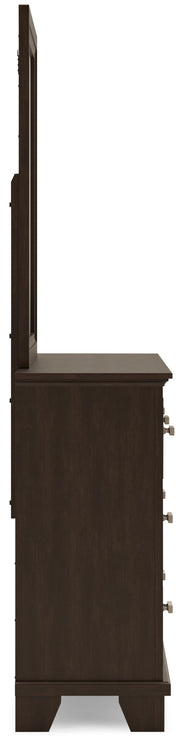 Covetown King Panel Bed, Dresser, Mirror and Nightstand