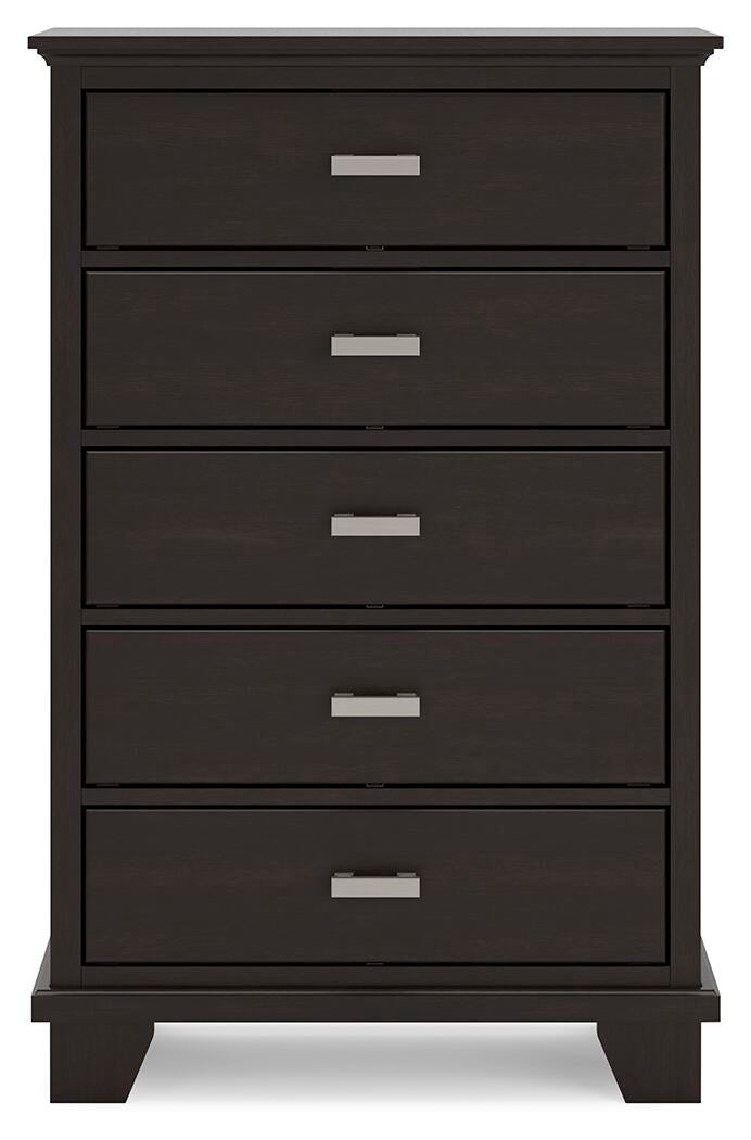 Covetown Full Panel Bed, Chest and Nightstand